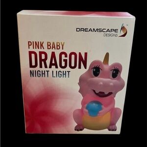Dreamscape Designs Pink Dragon Nightlight